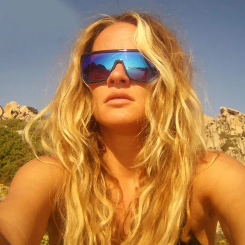 Vista 2 de Garneck Gafas de sol resistentes al viento con protección UV para deportes al aire libre, ligeras y resistentes a los arañazos, para ciclismo