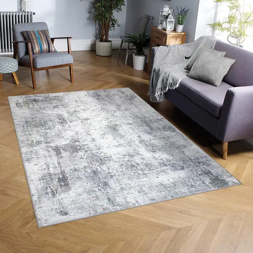 Vista 8 de GLN Rugs - Alfombra lavable a máquina para sala de estar, dormitorio, baño, cocina, impresión persa vintage decoración del hogar, decoración