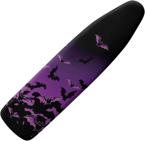 Vista 42 de Funda para tabla de planchar con estampado de rosas vintage con gancho y bucle, sujetadores ajustables, fundas protectoras para tabla de planchar