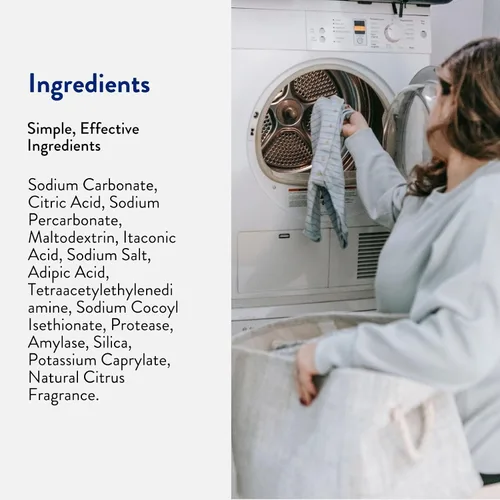 Vista 5 de THE CLEAN PEOPLE Limpiador de lavadora – Pastillas limpiadoras para lavadora para eliminar el olor, la suciedad y la acumulación de incrustaciones