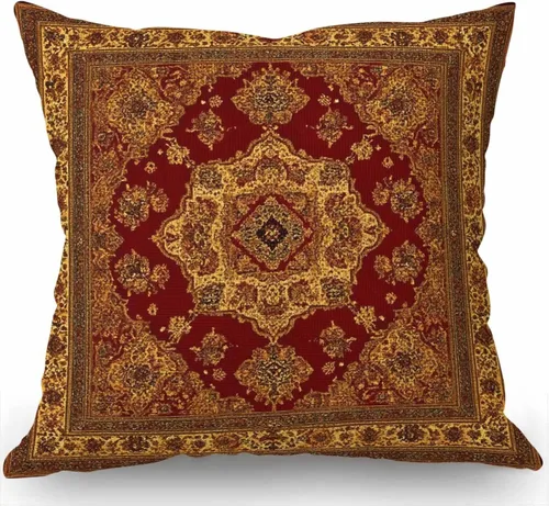 Vista 7 de Swono Funda de Almohada Decorativa con Patrón Étnico Abstracto Estampado del Suroeste Funda de Cojín Estilo Granja para Sofá Sillón 18x18 Pulgadas