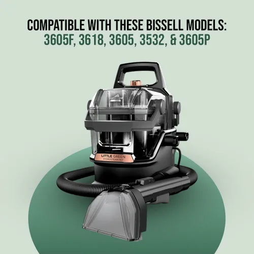 Vista 3 de Herramienta resistente de manchas de repuesto de 5 pulgadas para limpiadores de alfombras Bissell Little Green HydroSteam - Compatible