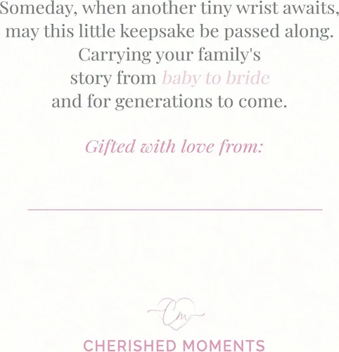 Vista 6 de Cherished Moments Baby to Bride Bracelet, .925 Sterling Silver Plateado