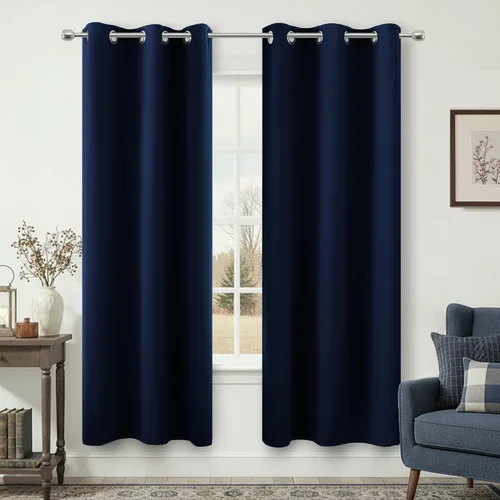 Vista 159 de KOUFALL Cortinas de Baño Aqua para Ventana, Juego de 2 Paneles Decoración Costera Cortinas Cortas Opacas para Ventana Pequeña de Cocina Puerta
