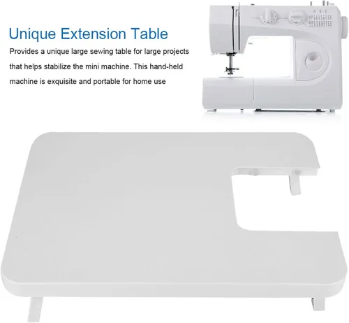 Vista 6 de Estink Tabla de extensión para máquina de coser, mini mesa de extensión portátil de plástico ABS para escritorio para el hogar, accesorios