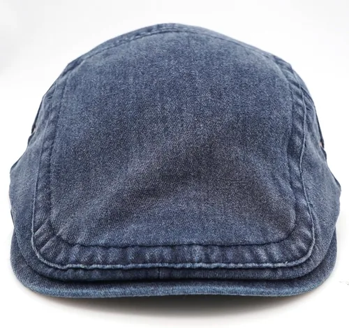 Vista 4 de Gorra vaquera de algodón ajustable unisex Azul marino