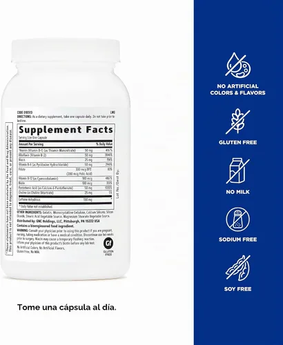 Vista 5 de GNC B-Complex Plus Energy Metabolismo y producción de energía 120