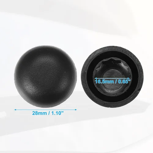 Vista 6 de ACROPIX Tapa de tuerca de brazo de limpiaparabrisas delantero, color negro, para Ford Edge 2007-2014, paquete de 1