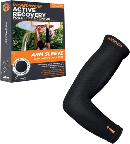 Vista 11 de Incrediwear Manga de Brazo – Mangas de Brazo para Hombre y Mujer para Ayudar con el Dolor Muscular, Alivio y Recuperación, Perfectas para Entrenar