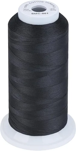 Vista 19 de Simthread 12 Colores Multiusos Hilo de Algodón para Acolchado 50s/3 Hilo para Piezas, Costura, etc. - 503 Metros Cada 12C01