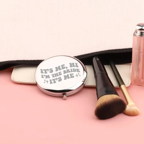 Vista 4 de TIIMG Espejo compacto para mujer (I'm The Bride)