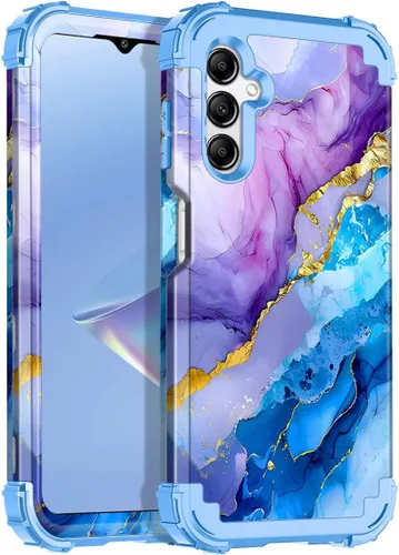 Vista 32 de Casetego Funda para Galaxy A16 5G, Tres Capas de Alta Resistencia Robusta a Prueba de Golpes, Protección Completa Rugosa de PC Duro + Parachoques