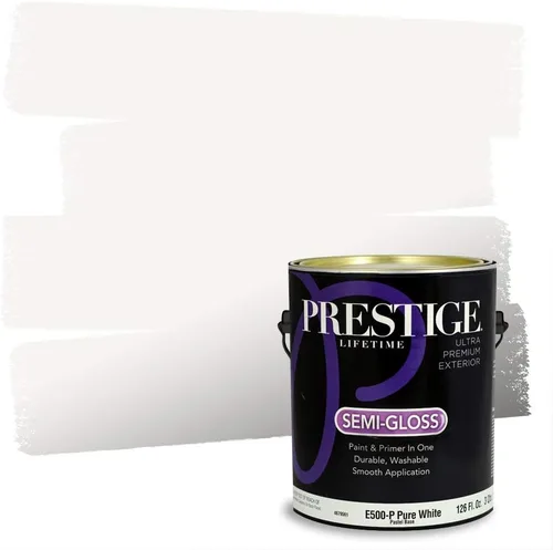 Vista 67 de Prestige Paints - Pintura exterior e imprimación en uno, 1 galón, plano, E500-P-A011GP