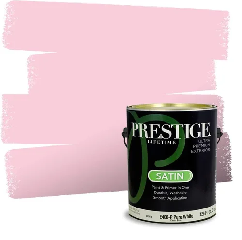 Vista 168 de Prestige Paints Pintura exterior e imprimación en uno, 1 galón, plano, coincidencia comparable de Valspar* Amber Rose*