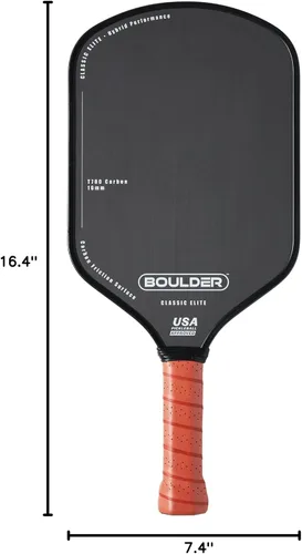 Vista 10 de Boulder Carbon Fiber Pickleball Paddle T700 Carbon Fiber USAPA Approved, with Honeycomb Polymer Core Pickleball Racket for Beginner &