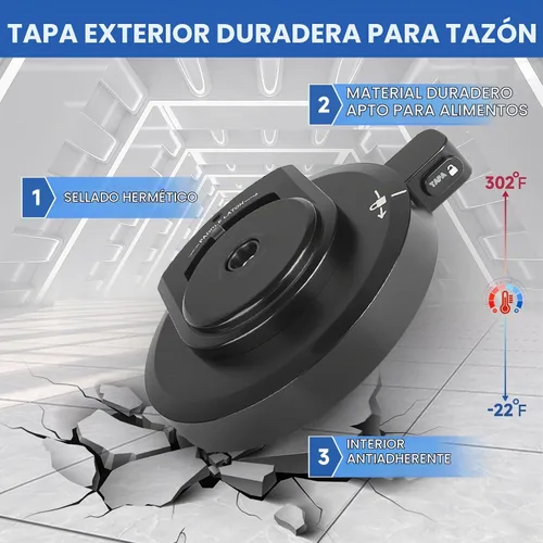 Vista 3 de Tapa exterior del cuenco para máquina de helados NC301 (sin paleta)