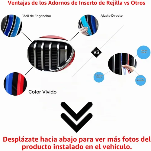 Vista 2 de iJDMTOY Exact Fit - Recortes para parrilla de automóvil, compatible con vehículos BMW