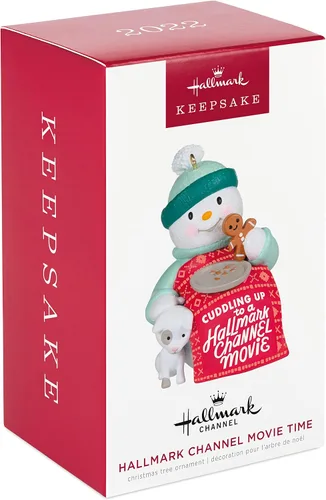 Vista 3 de Hallmark Keepsake Adorno navideño 2022, muñeco de nieve Hallmark Channel Movie Time