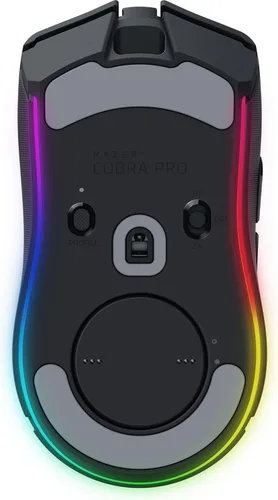 Vista 3 de Razer Cobra Pro Ratón Inalámbrico para Juegos: 10 Controles Personalizables - Iluminación Chroma RGB - Sensor Óptico de 30K - Interruptores Ópticos