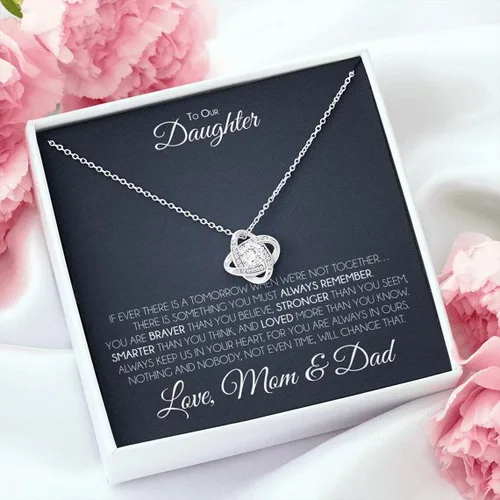 Vista 7 de Regalo para hija de mamá y papá, collar de madre hija, regalo de hija de papá, a nuestra hija, cumpleaños de hijas, hija adulta, collar de joyería