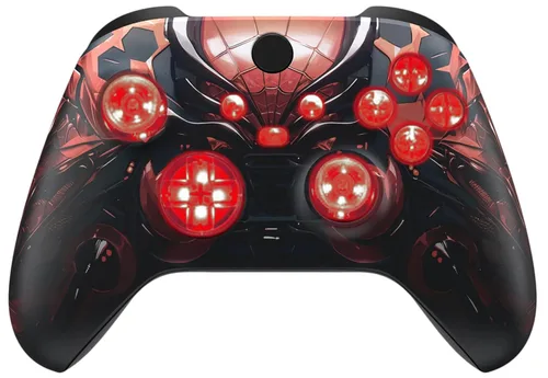 Vista 13 de Silent Modz Custom Modded Controller 7 LED Colors Trigger Stopper w/Pro Grips compatible with Xbox Series S, Xbox Series X, Xbox One, and Windows