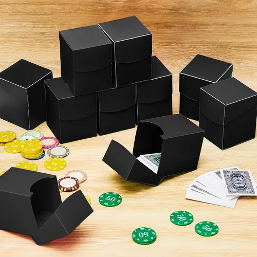 Vista 4 de Deekin 18 paquetes de cajas de cartas de baraja, caja de almacenamiento de tarjetas de juego, estuche de transporte de tarjetas para suministros