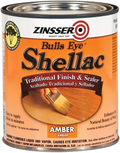 Vista 3 de Zinsser 304H Bulls Eye Shellac, acabado tradicional y sellador, cuarto, transparente