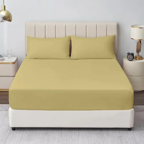 Vista 12 de Crown Collection Premium Quality 600-Thread-Count 100% Egyptian Cotton 8 Piece Fitted Sheets 12" Deep Pocket with 16 Pcs Pillowshams (20"X30"), Twin