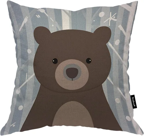 Vista 22 de Fundas de almohada de pintura artística, líneas abstractas amarillas y grises, fundas de almohada suaves, funda de cojín para sala de estar, cama