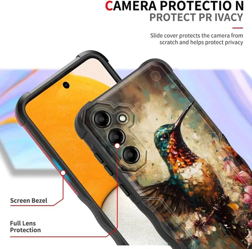 Vista 169 de Funda para Galaxy A14 5G, [Doble Capa][Protección contra Caídas de Grado Militar de 10 Pies] [Antideslizante] Funda Resistente a Prueba de Golpes