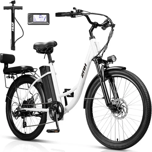 Vista 8 de ZNH Electric Bike for Adults, Peak 1000W Ebike 20 Mph & 80 Miles 02s-negro