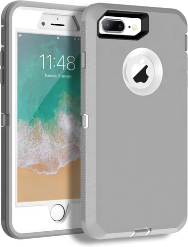 Vista 16 de Mgx Funda resistente para iPhone 8 Plus [protector de pantalla integrado] y funda de defensa de triple capa a prueba de golpes a prueba de caídas