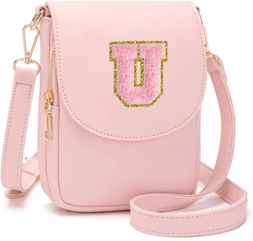 Vista 103 de Viverte Bolso Cruzado para Niñas Adolescentes Pequeñas, Bolso Inicial para Celular, Pequeña Cartera para Niños Pequeños, Bolso de Cuero con Tres