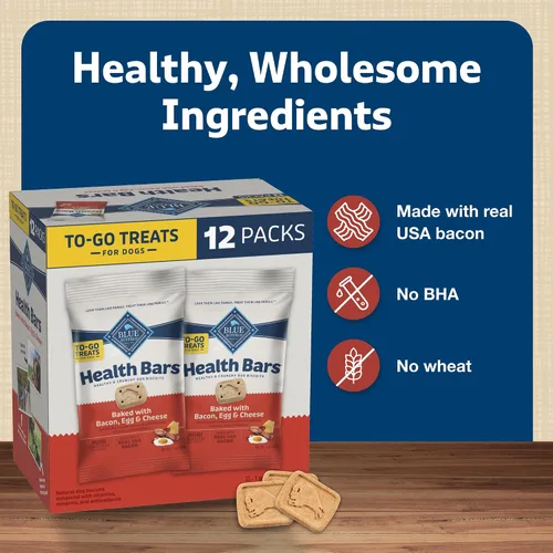 Vista 7 de Blue Buffalo Health Bars - Mini galletas para perros con huevo y queso