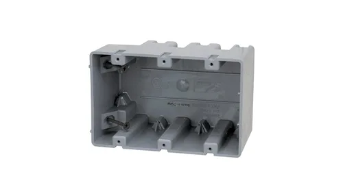 Vista 17 de Southwire MSBMMT1G Caja de dispositivo de montaje múltiple de 1 banda con profundidad ajustable; resistente 42 libras