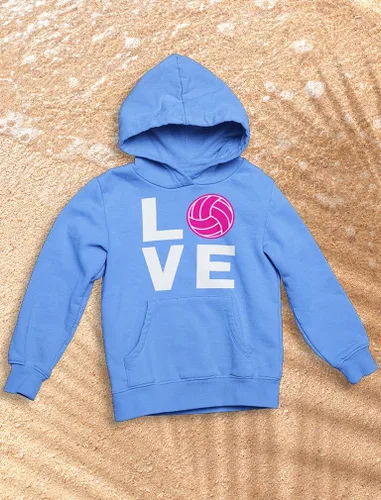 Vista 4 de Tstars Sudaderas con capucha para adolescentes y mujeres con diseño de voleibol