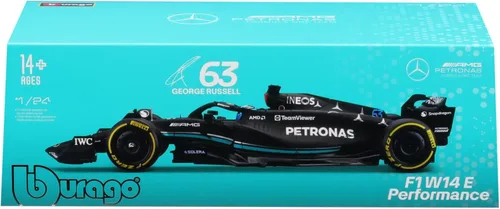 Vista 5 de BOLID F1 Mercedes AMG W14 E 2023 George Russell 1:24 BBURAGO 18-28028