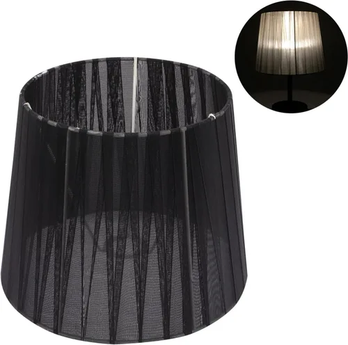 Vista 2 de OSALADI Pantalla de lámpara de tela simple con clip para lámpara de mesa y luz de pie