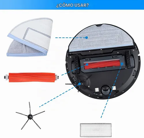 Vista 2 de Piezas de repuesto S7 para accesorios Roborock S7 MaxV Ultra S7-T7S