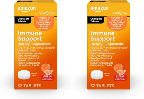 Vista 11 de Amazon Basic Care Comprimidos masticables de cítricos de apoyo inmunológico, 32