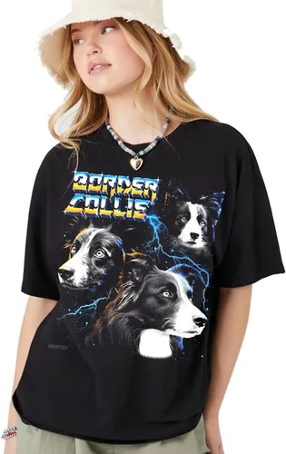 Vista 3 de Camiseta de metal pesado para amantes de los perros, dueños de perros, divertidas camisetas gráficas para perros y madres para hombres y mujeres