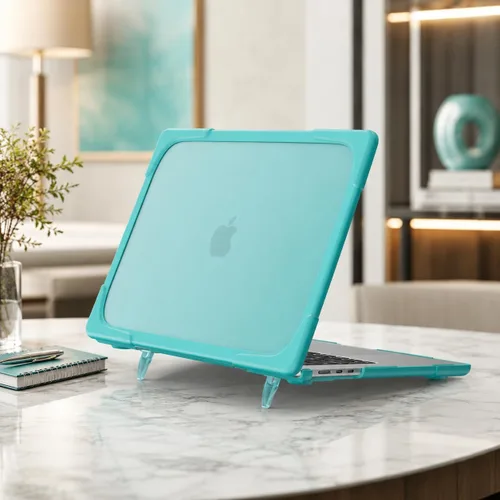 Vista 2 de Batianda Funda resistente para MacBook Air de 15 pulgadas 2023-2026, color Azul