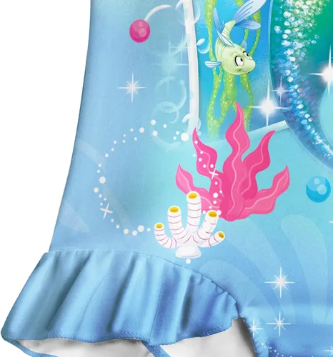 Vista 6 de Yannie Traje de baño de princesa de una pieza para niñas con sombrero