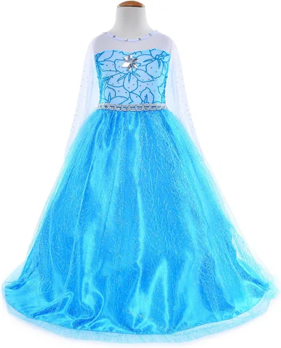 Vista 3 de Party Chili Disfraces de princesa para fiesta de cumpleaños con accesorios para niñas pequeñas