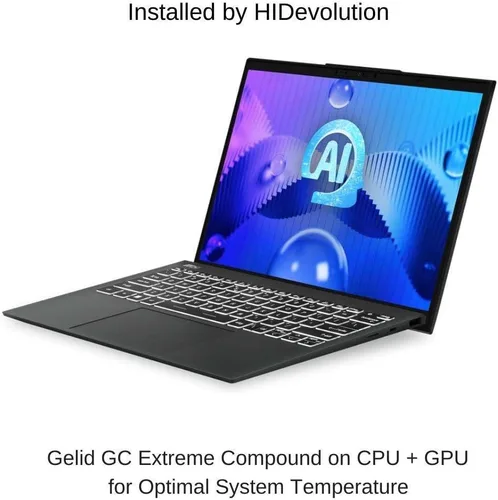 Vista 2 de HIDevolution [2024] MSI Prestige 13 AI Evo A1MG [gris estelar] QHD+ OLED de 13.3 pulgadas, 1.4 GHz Ultra 7-155H, gráficos Intel Arc, 16 GB LPDDR5