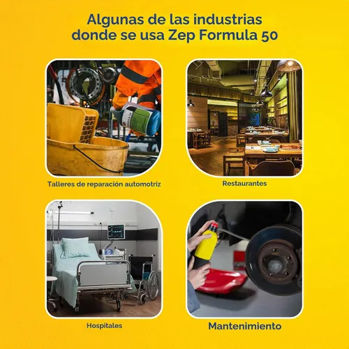 Vista 5 de Zep Formula 50 Limpiador y desengrasante - 5 galones (1 unidad) 85935 - Multiusos, resistente, uso en pisos, paredes, superficies de metal sin