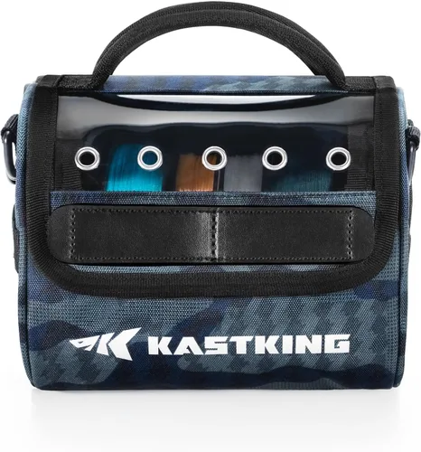 Vista 11 de KastKing BaitSpace Bolsa de gestión de línea, bolsa de almacenamiento de línea de pesca con nailon resistente al agua, ventana transparente, divisor