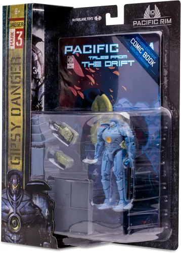 Vista 11 de Pacific Rim McFarlane Toys Gipsy Danger (Jaeger) - Figura de 4 pulgadas con cómic