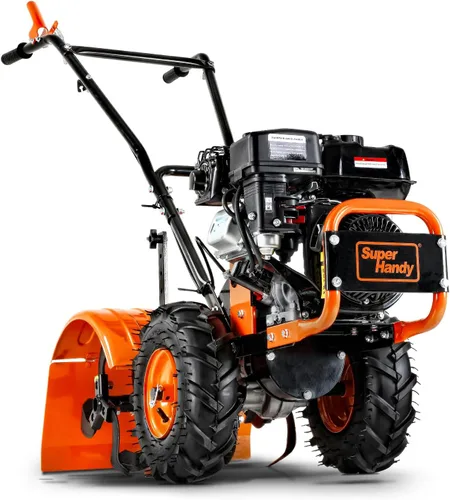 Vista 8 de SuperHandy Cultivador de timón, 7HP 209cc, Siembra de suelo, enfoque