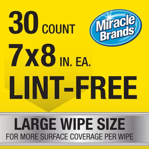 Vista 5 de Miracle Brands Toallitas protectoras automáticas, 30 unidades, limpia y protege superficies automáticas, incluyendo cuero acabado, plástico, vinilo